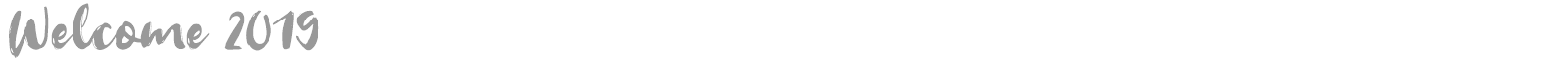 Welcome 2019 font preview